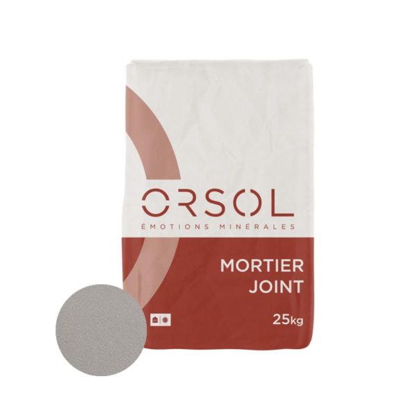 Mortier joint ton gris