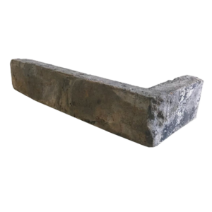 BRIQUES Angle Vintage Anthracite avec texture vieillie et finition de parement mural