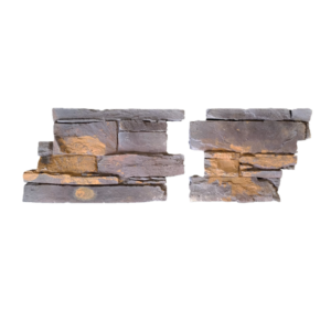 Angles STRATA ton rouille ORSOL – pierre d’angle en deux éléments pour parement mural