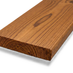 Bardage bois bords droits en pin thermotraité Ecotra-Parement, panneau langueté pour façade ventilée en pose verticale ou horizontale.