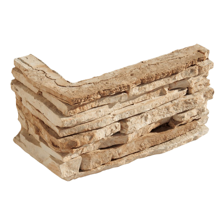 ANGLE PIERRE VERNIPRENS LAREDO Ton Canela Pierres Verniprens Piamonte parement mural en pierre reconstituée Piamonte Ceniza au rendu minéral authentique.