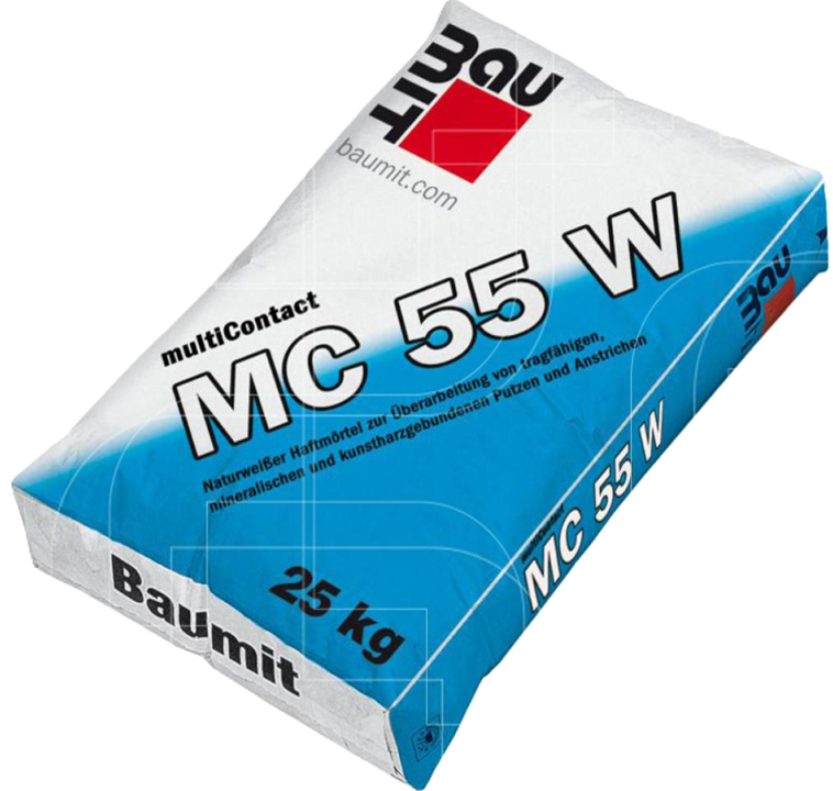 Panneaux fibre de bois avec mortier adhésif MultiContact MC 55 W
