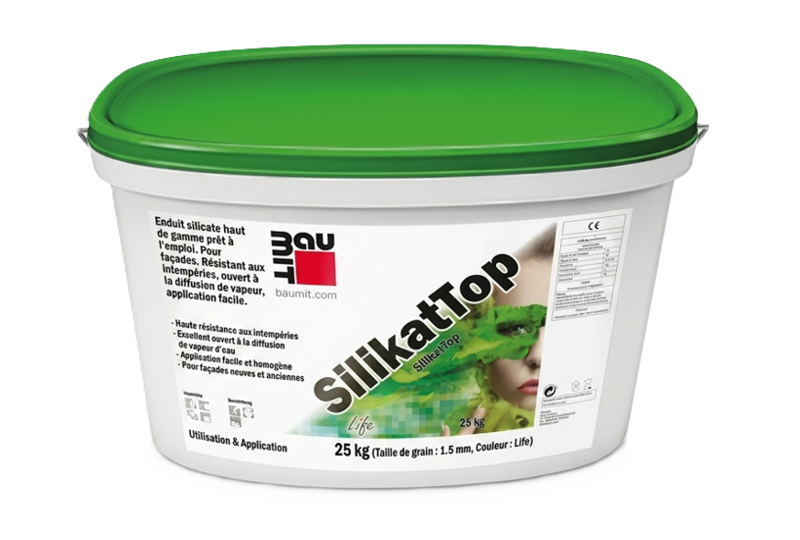 Panneaux fibre de bois avec enduit de finition SilikatTop Baumit