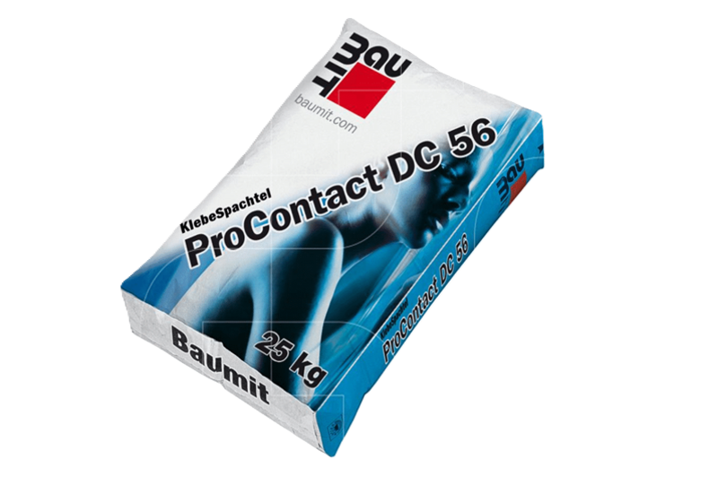 Sac de mortier-colle ProContact 56 pour le collage des panneaux isolants EPStherm 032 en ITE