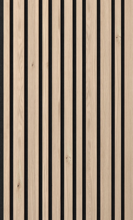Panneaux acoustiques Barcode sur feutre noir Panneaux acoustiques bois Barcode sur feutre noir