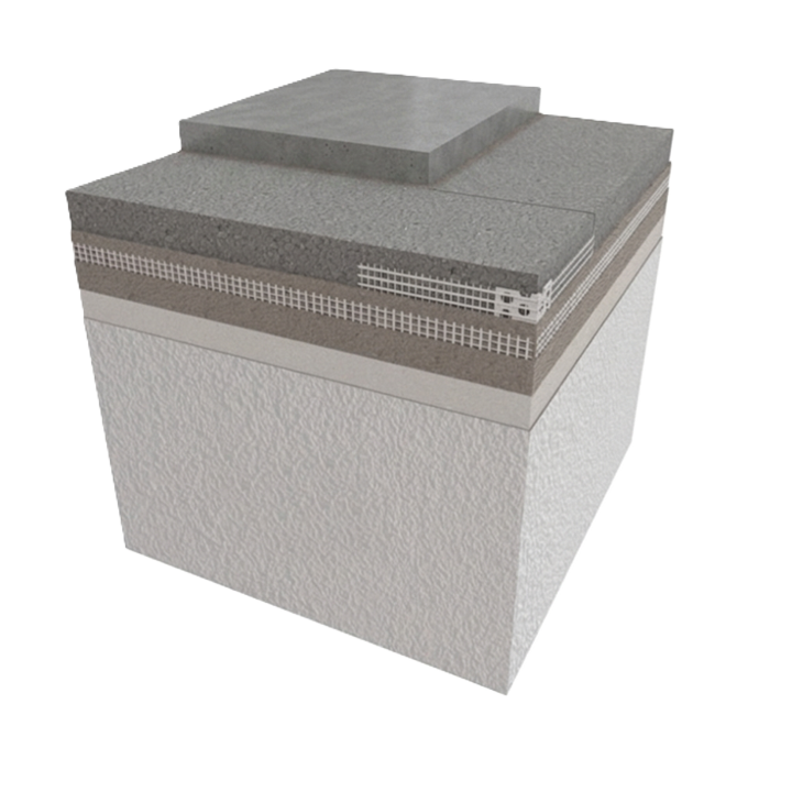 OrpaFix cornière d’angle entoilée PVC pour profilés ITE