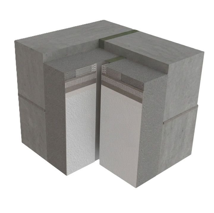 OrpaFix profilé d’angle de dilatation 90° 2D pour système ITE