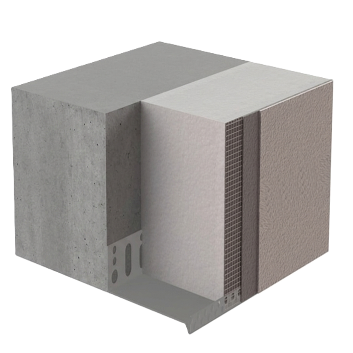 OrpaFix rail de départ aluminium pour profilés ITE LIKOV