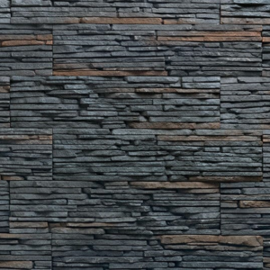 Pierre Laredo Magma Verniprens, parement mural effet roche volcanisée