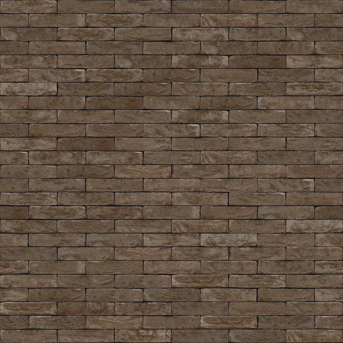 Muria, brique de parement gris-brun foncé Nos briques terre cuite Muria, gris-brun foncé, sans joints de mortier